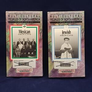 Multicultural Peoples of North‎ America VHS Schlessinger 1993 lot of 2